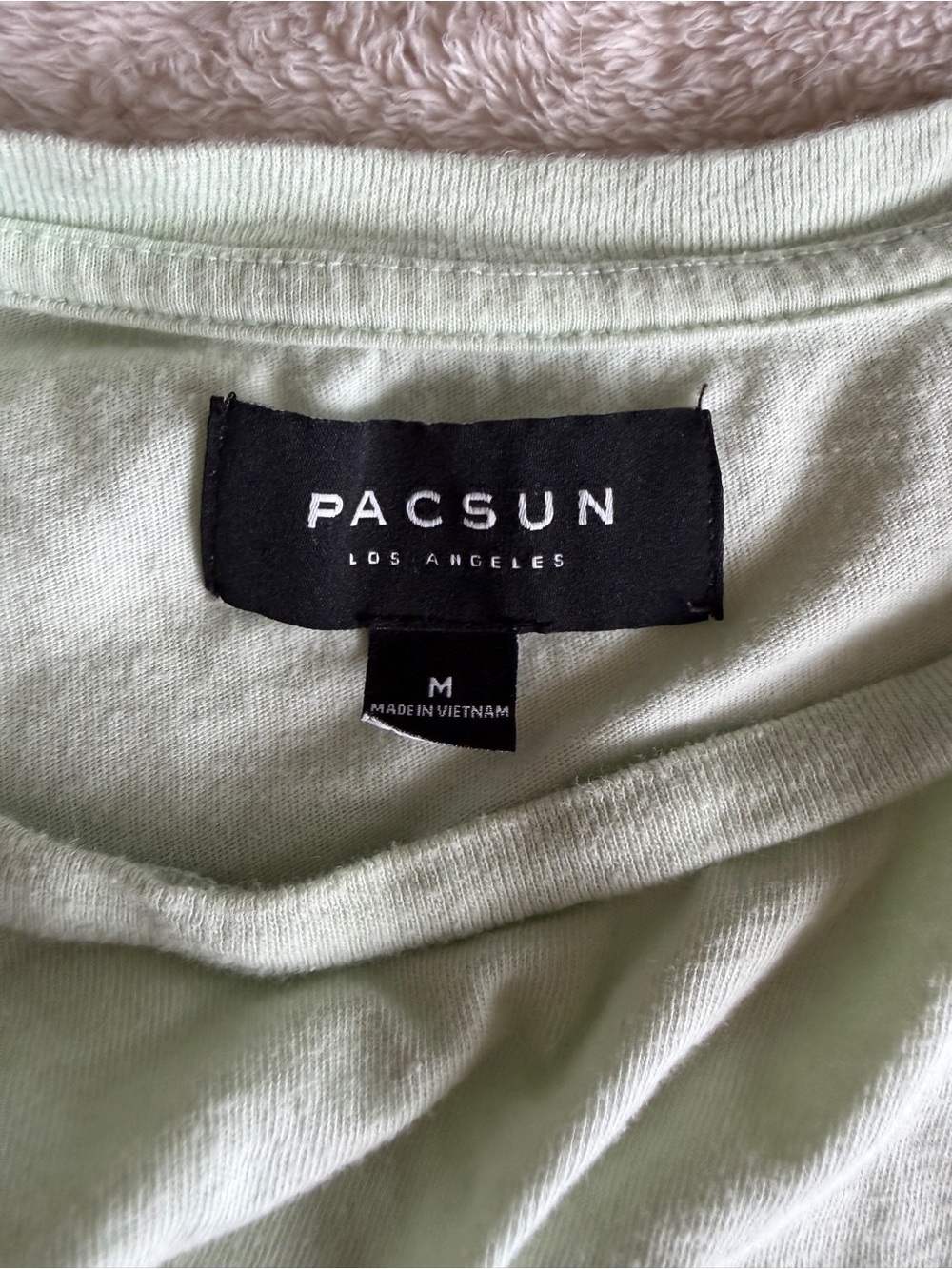PacSun Mint Green Minimalist Taco Embroidered Crew Neck Tee - Picture 3 of 6